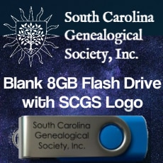 South Carolina Genealogical Society, Inc. 8GB USB Drive
