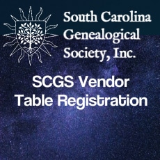 SCGS Vendor Table Registration
